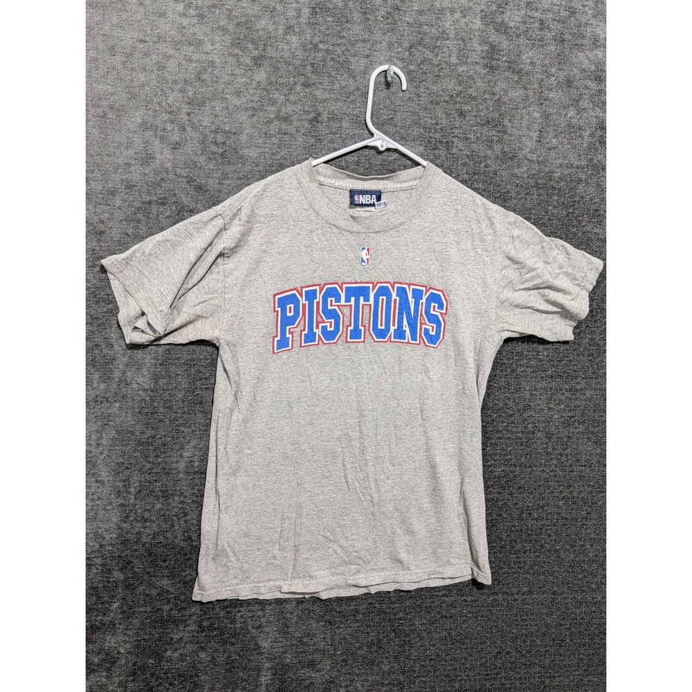 NBA Detroit Pistons T-Shirt Gray Pistons Pride Championship History Graphic Tee